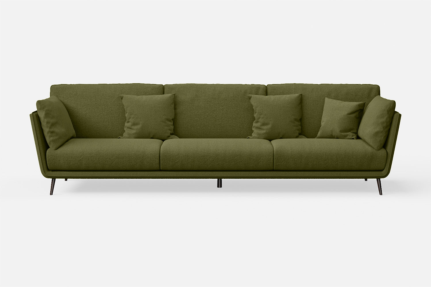 Bologna 4 Seater Sofa Olive Linen Fabric