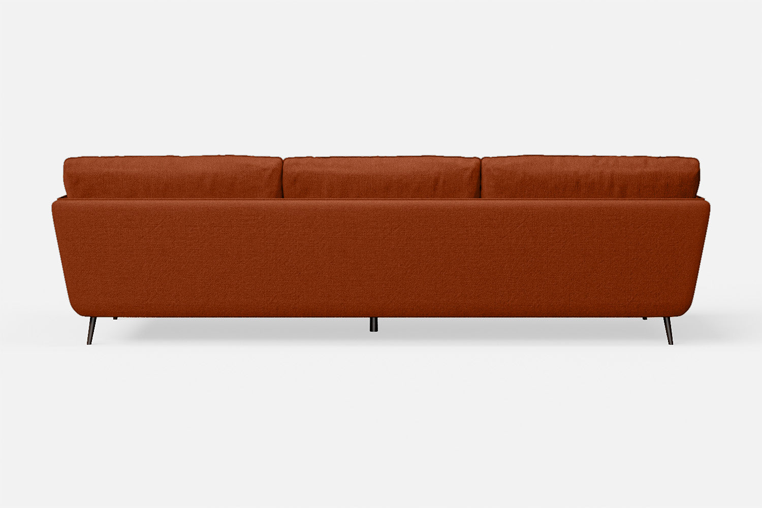 Bologna 4 Seater Sofa Orange Linen Fabric