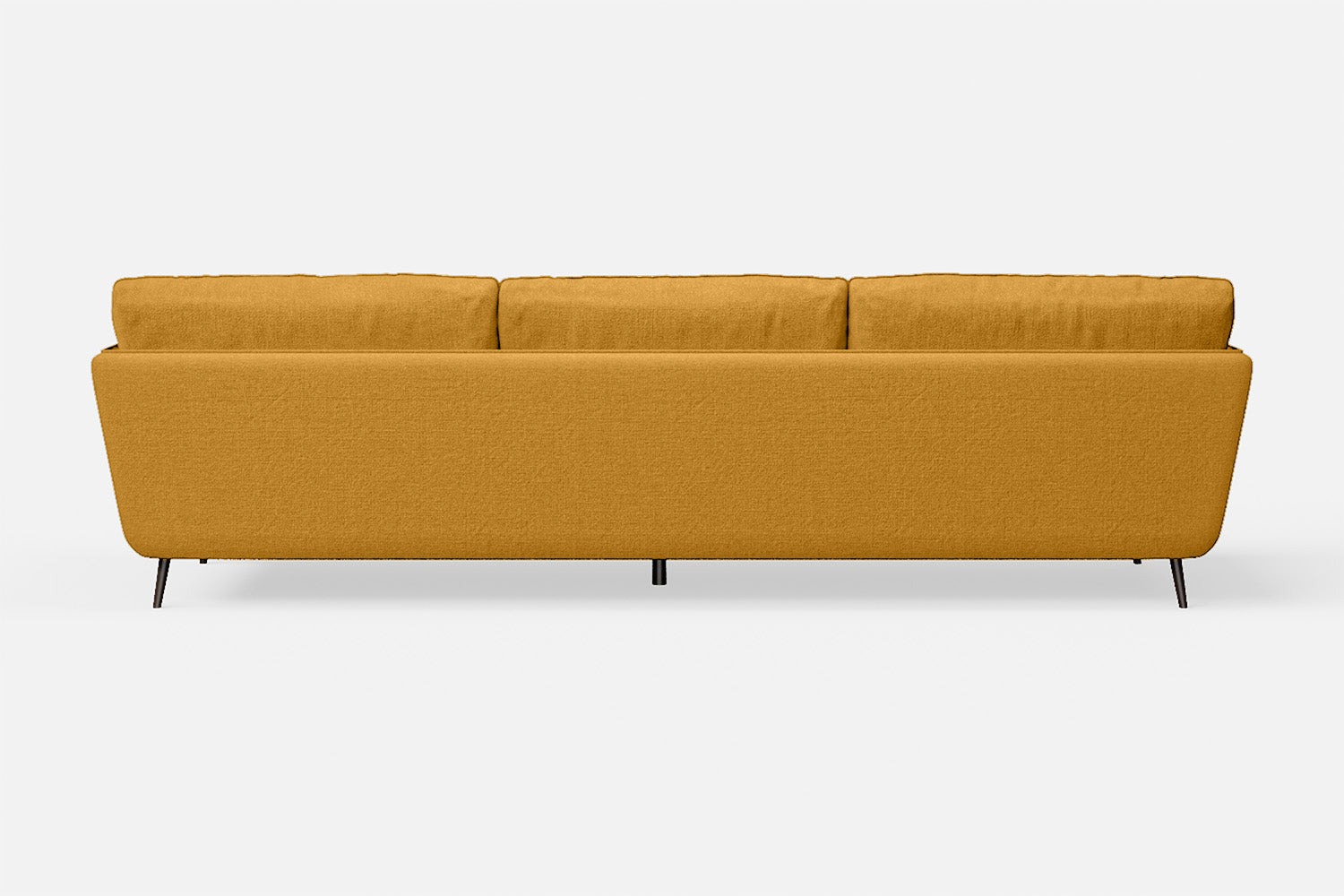 Bologna 4 Seater Sofa Yellow Linen Fabric