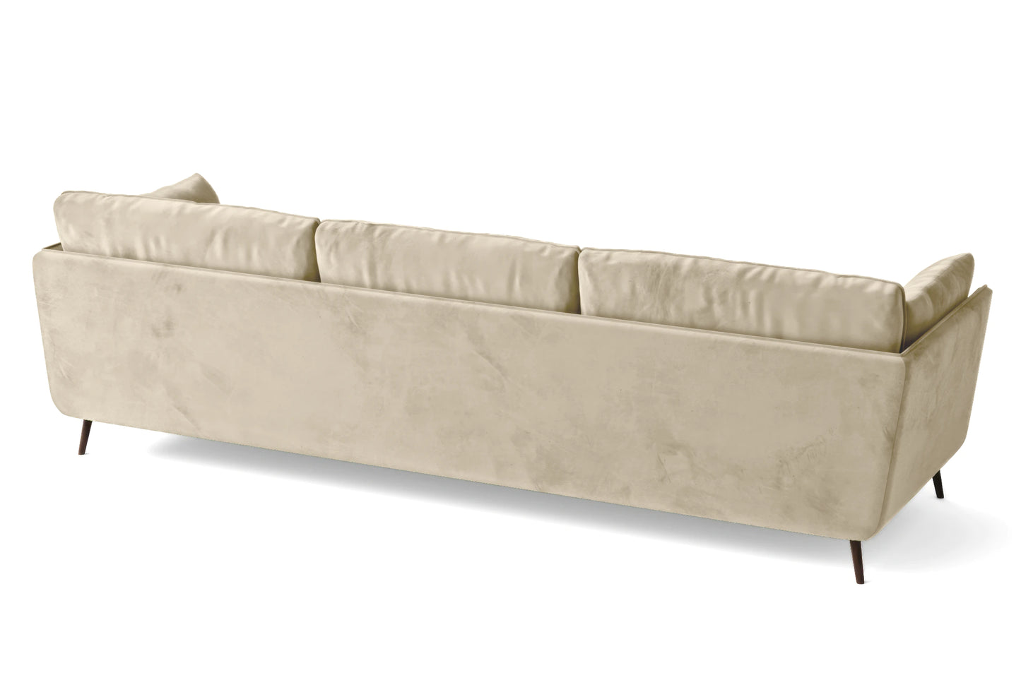 Bologna 4 Seater Sofa Cream Velvet