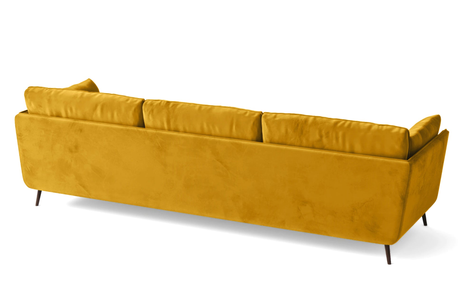 Bologna 4 Seater Sofa Yellow Velvet