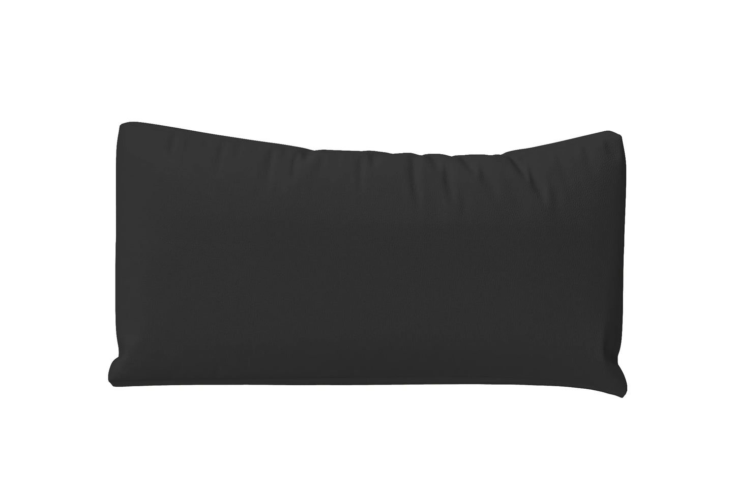 Bolster Cushions 55 x 20 cm Black Leather