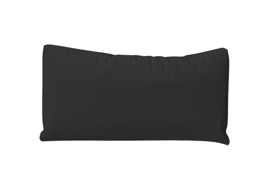 Bolster Cushions 55 x 20 cm Black Leather