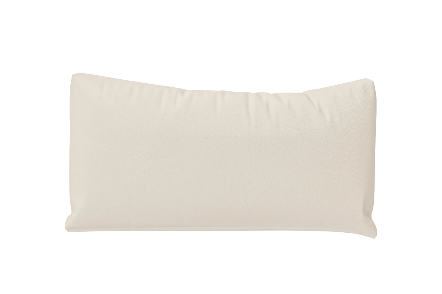 Bolster Cushions 55 x 20 cm Cream Leather