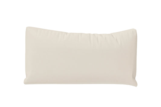 Bolster Cushions 55 x 20 cm Cream Leather