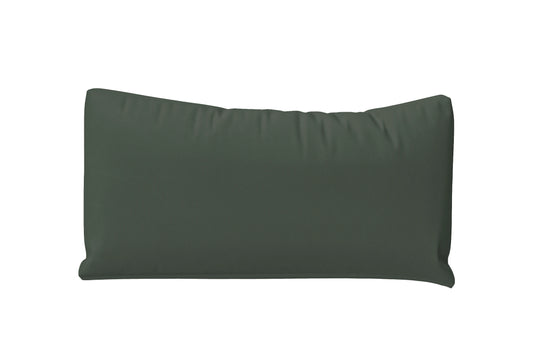 Bolster Cushions 55 x 20 cm Green Leather