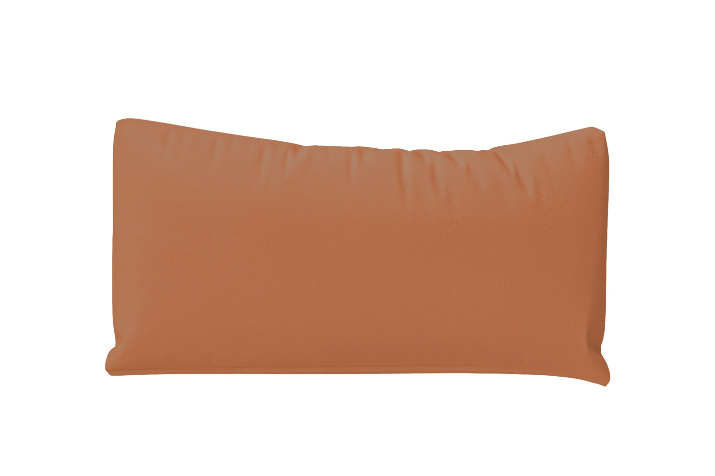 Bolster Cushions 55 x 20 cm Tan Brown Leather