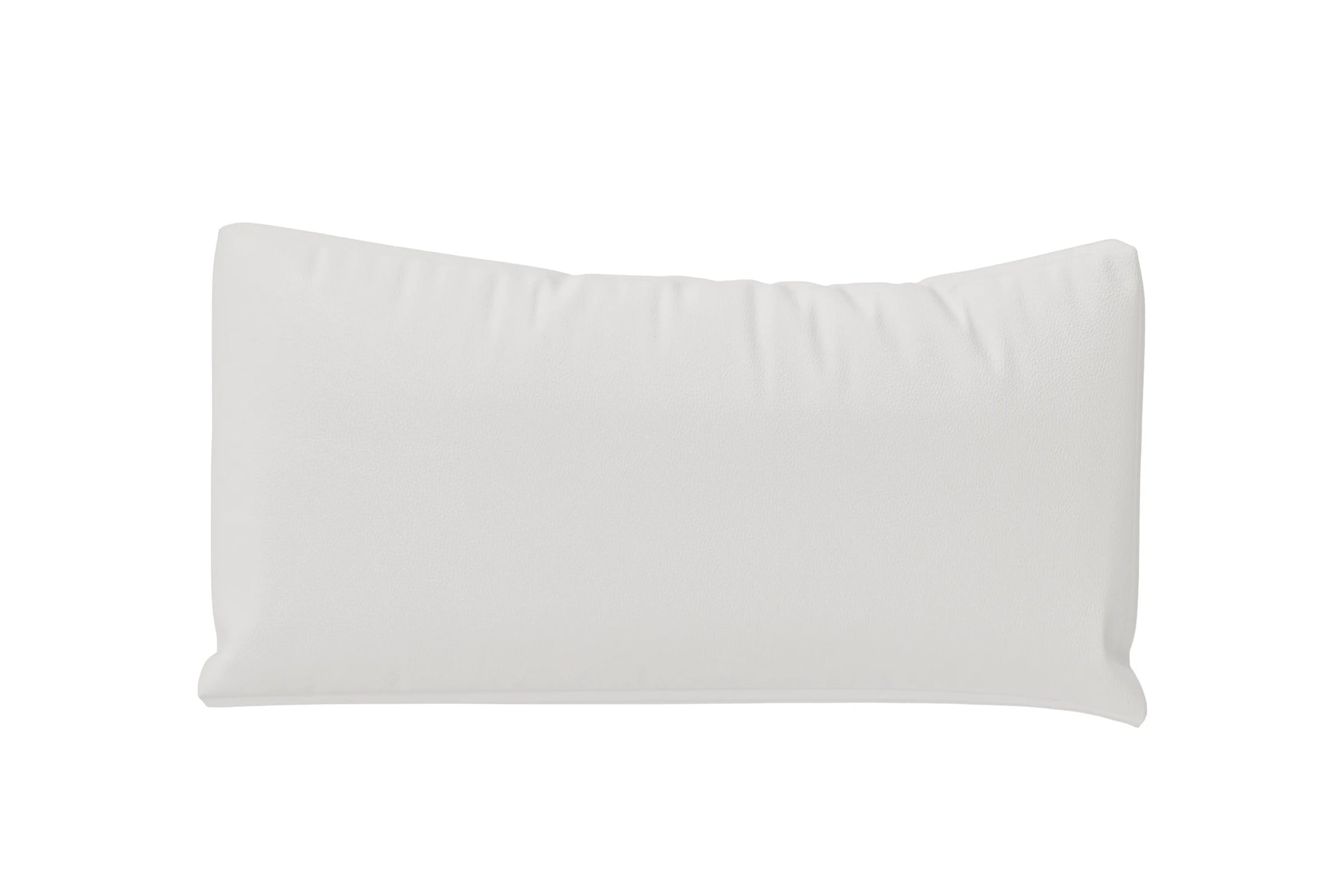 Bolster Cushions 55 x 20 cm White Leather