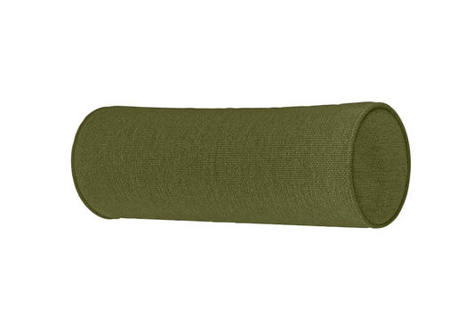 Bolster Cushions 55 x 20 cm Olive Linen Fabric