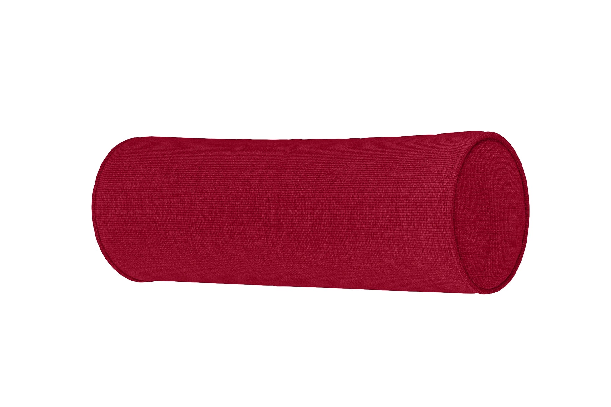 Bolster Cushions 55 x 20 cm Red Linen Fabric