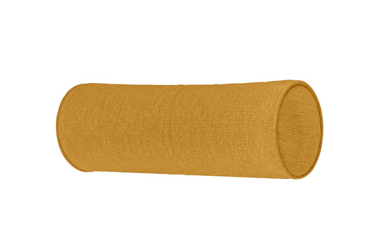 Bolster Cushions 55 x 20 cm Yellow Linen Fabric