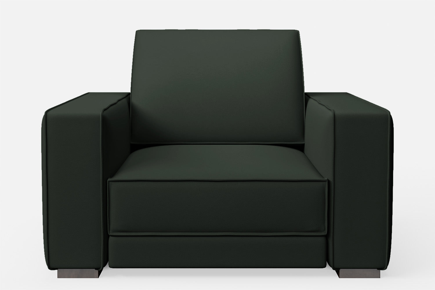 Bolzano Armchair Green Leather