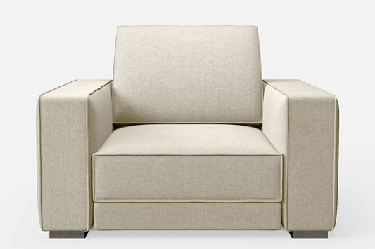 Bolzano Armchair Cream Linen Fabric