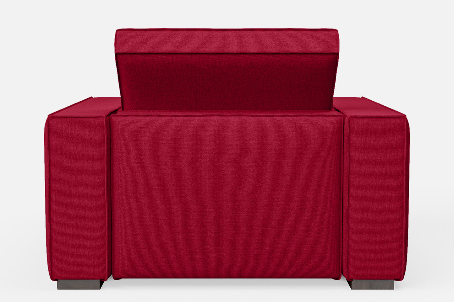 Bolzano Armchair Red Linen Fabric