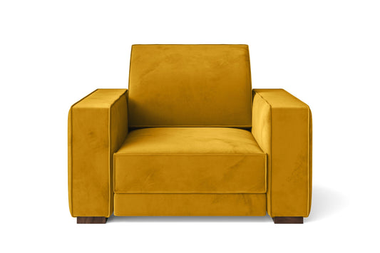 Bolzano Armchair Yellow Velvet