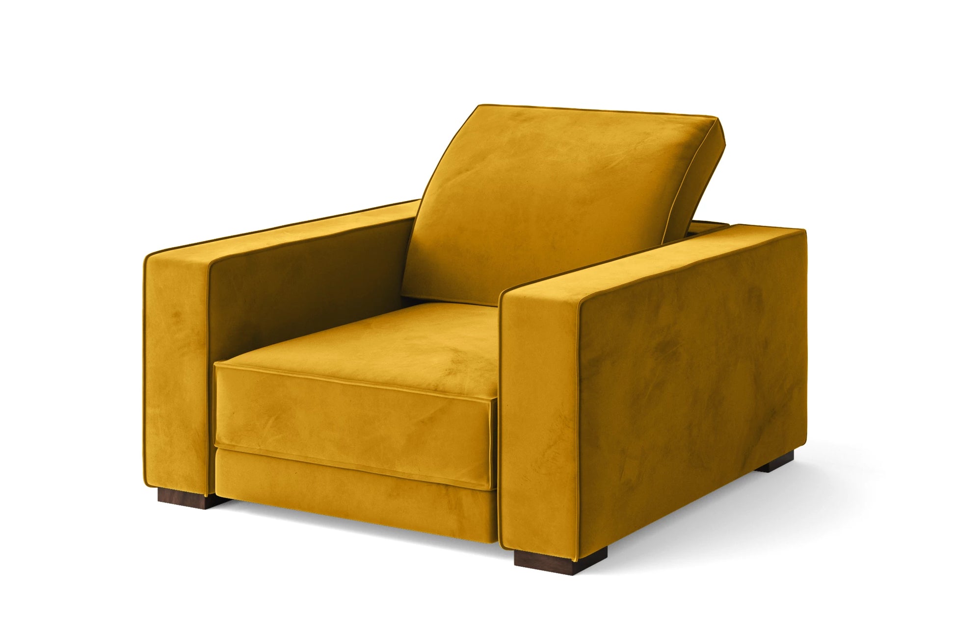 Bolzano Armchair Yellow Velvet