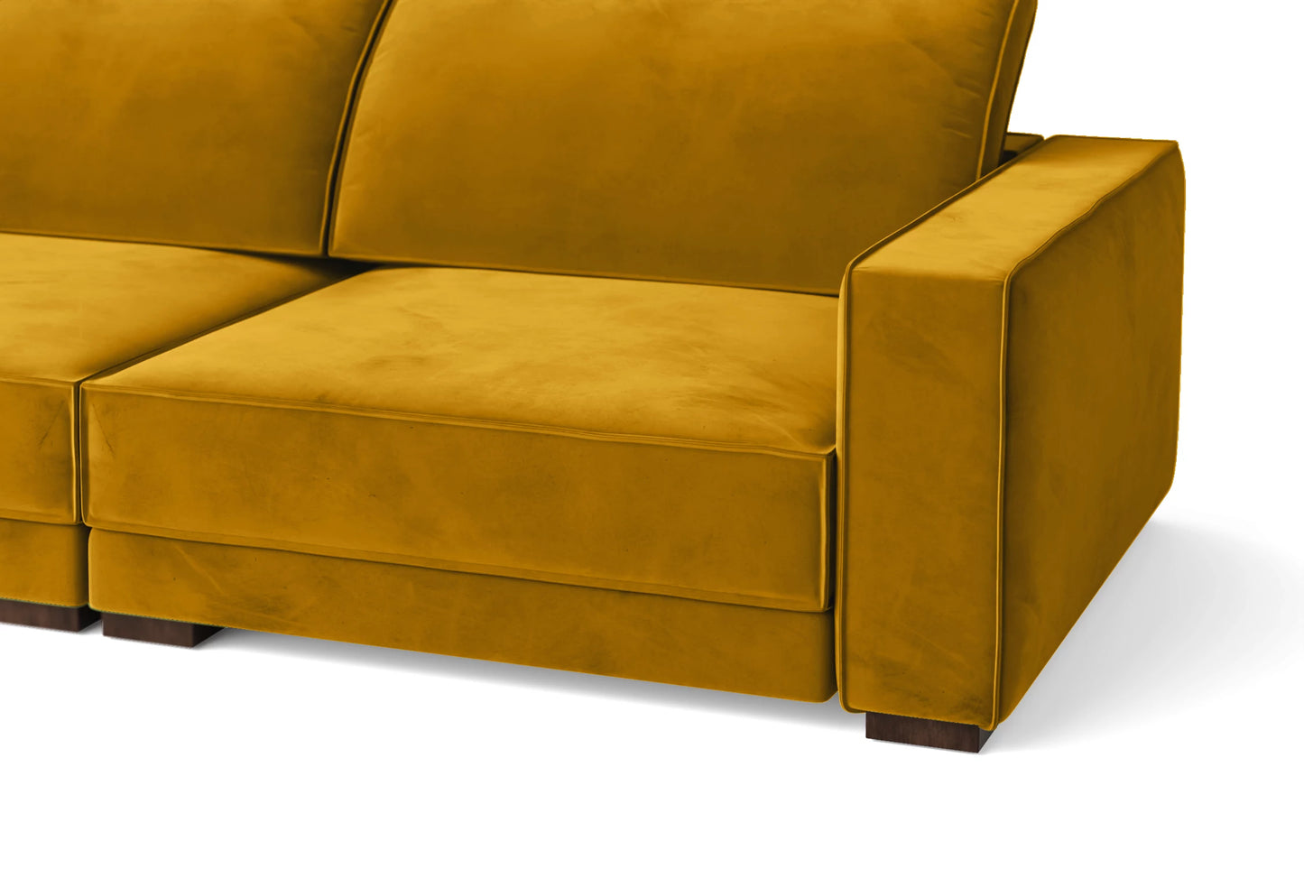 Bolzano Armchair Yellow Velvet