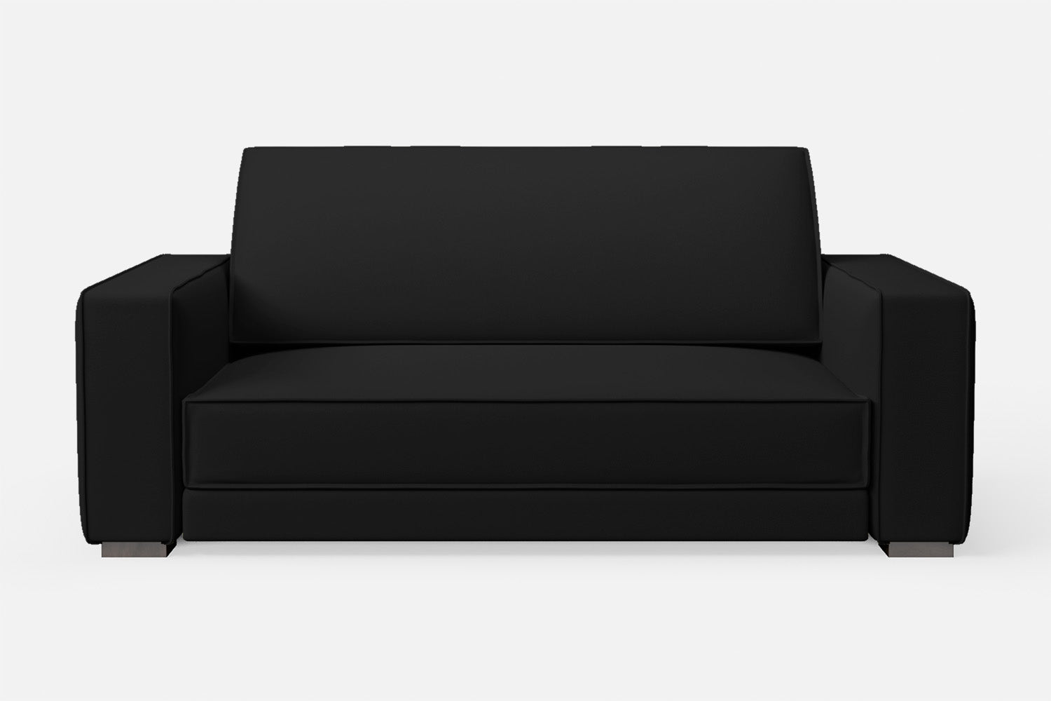 Bolzano 2 Seater Sofa Black Leather