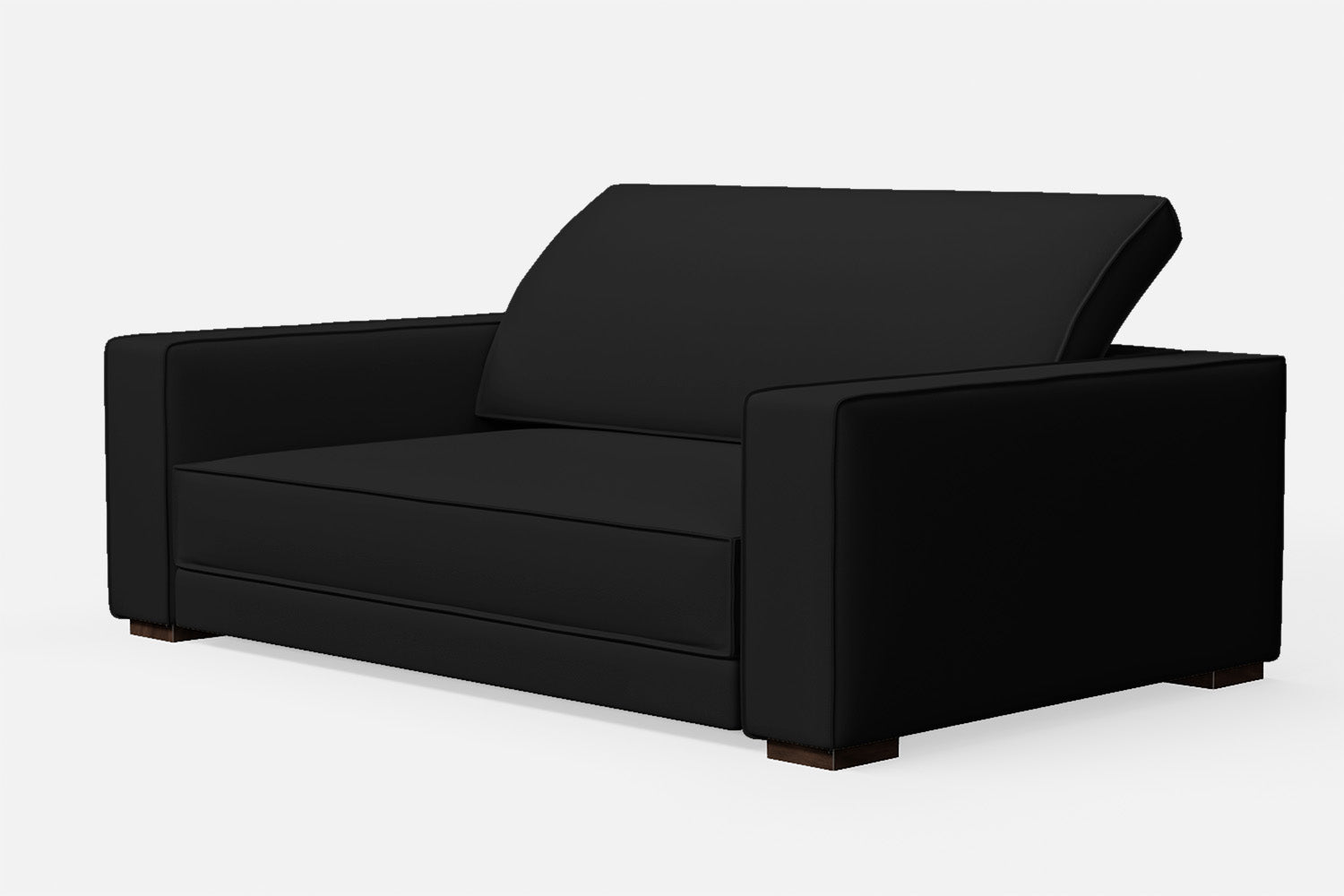 Bolzano 2 Seater Sofa Black Leather