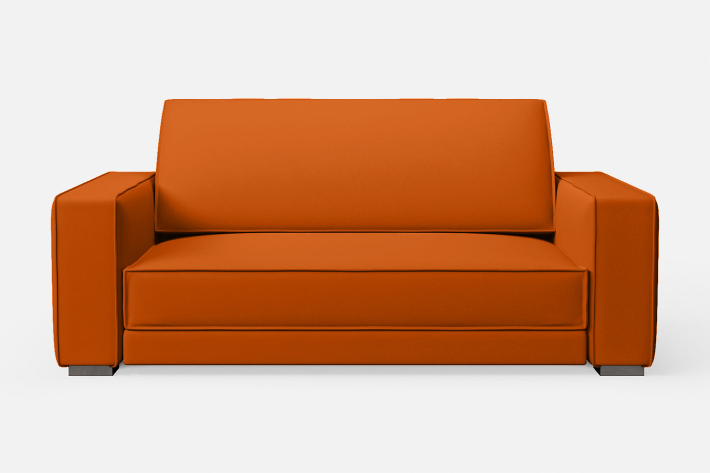 Bolzano 2 Seater Sofa Orange Leather