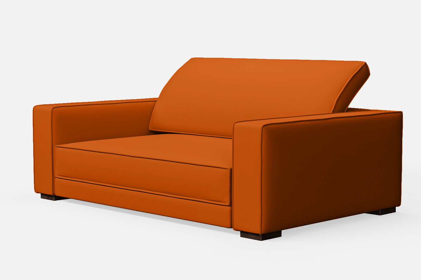 Bolzano 2 Seater Sofa Orange Leather