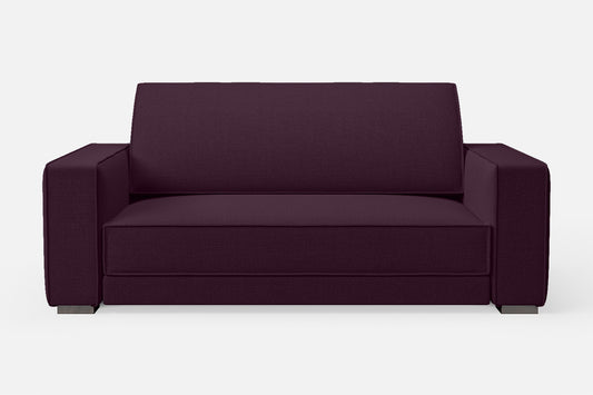 Bolzano 2 Seater Sofa Purple Linen Fabric