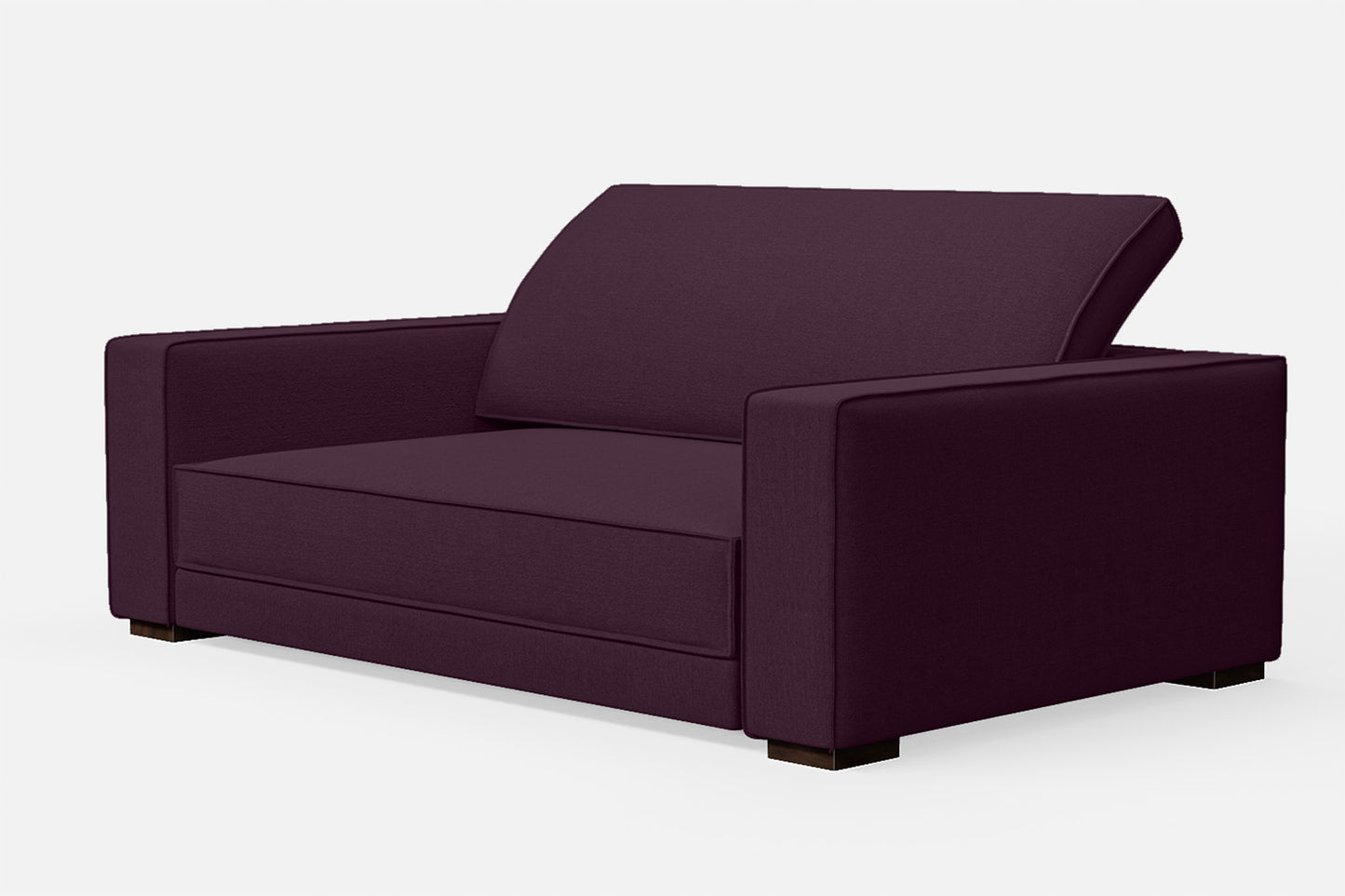 Bolzano 2 Seater Sofa Purple Linen Fabric