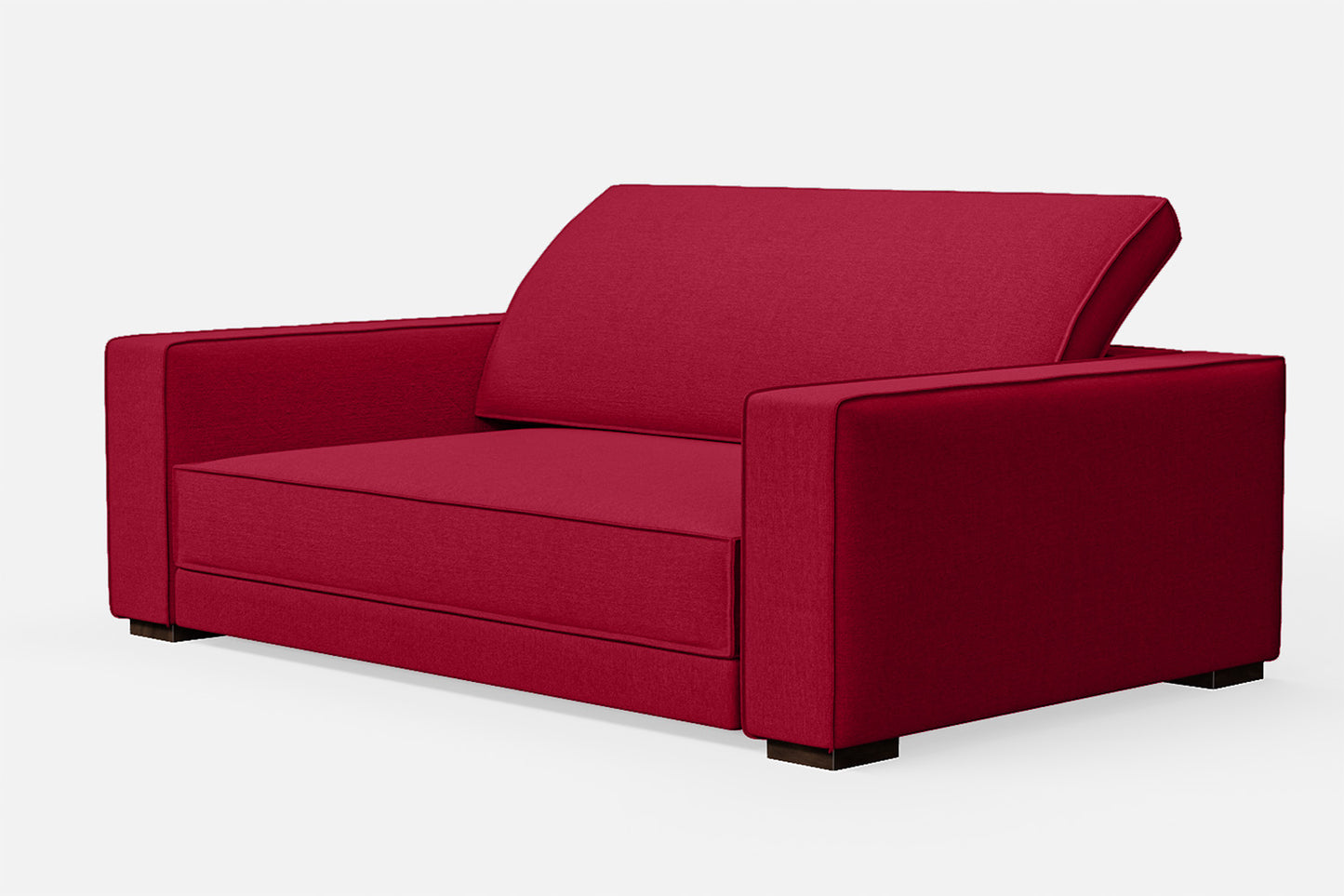 Bolzano 2 Seater Sofa Red Linen Fabric