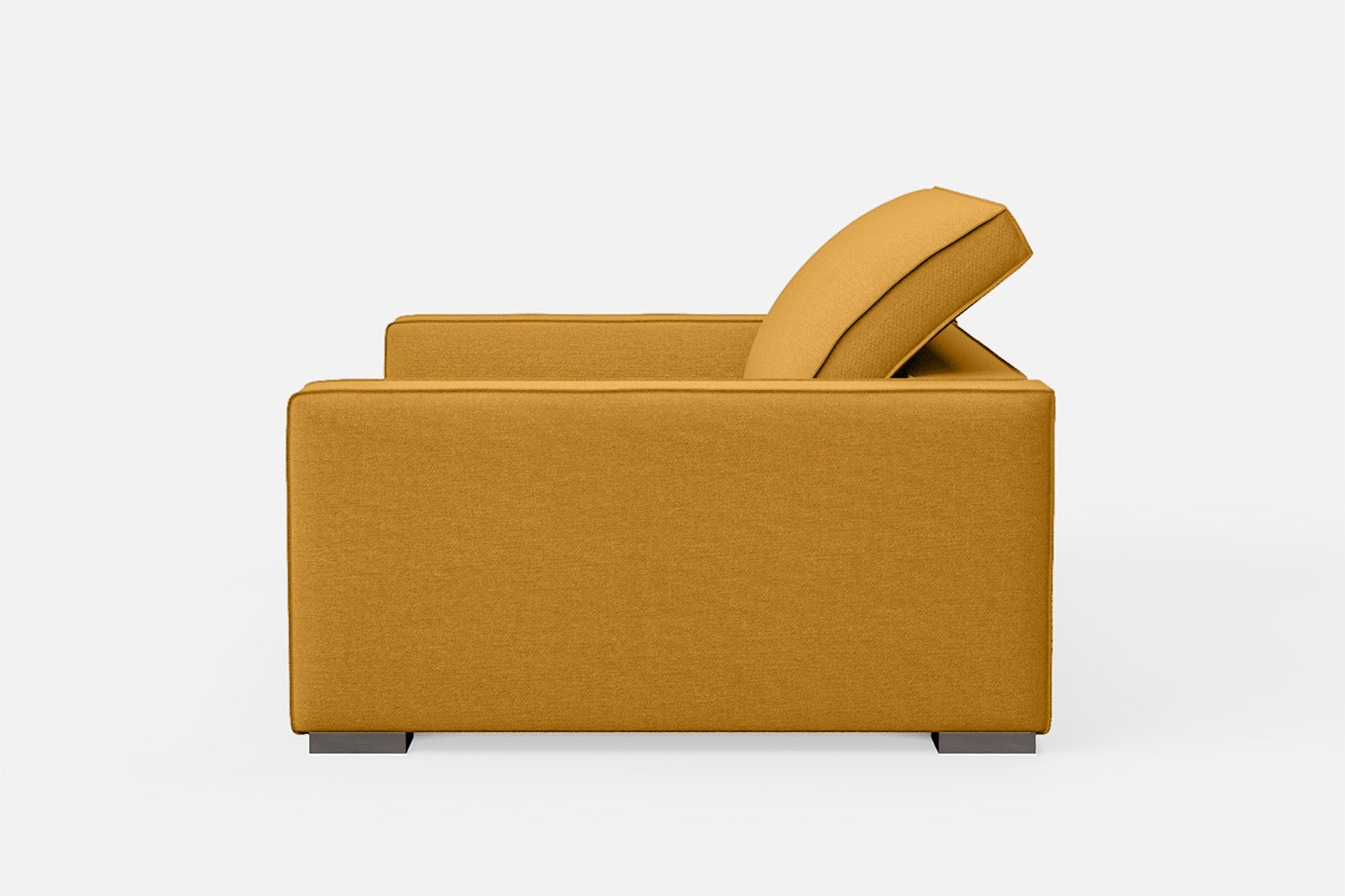 Bolzano 2 Seater Sofa Yellow Linen Fabric