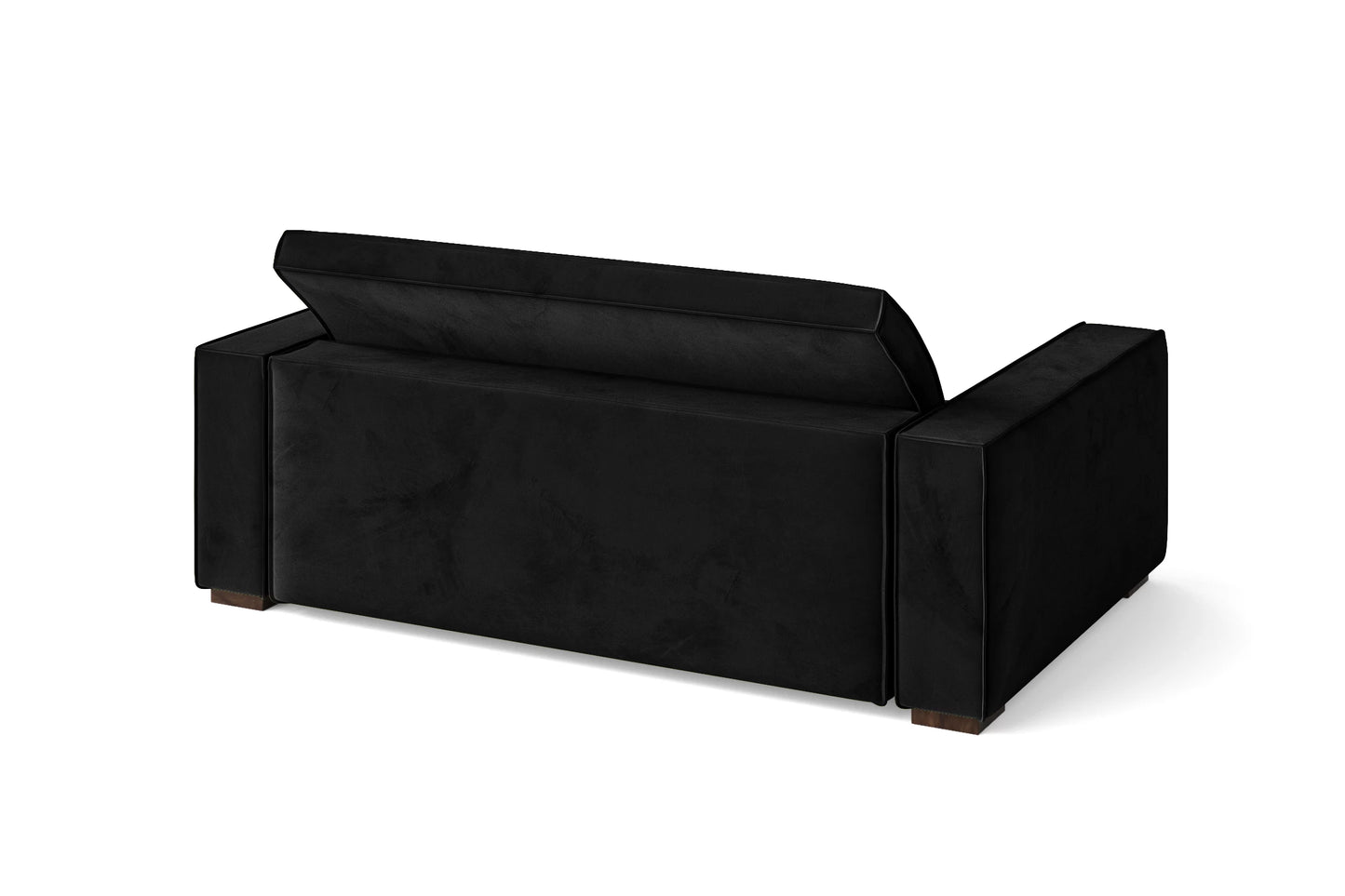 Bolzano 2 Seater Sofa Black Velvet