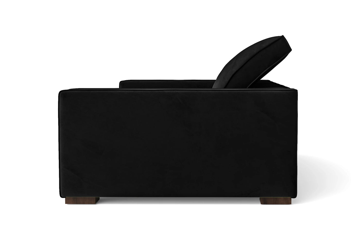 Bolzano 2 Seater Sofa Black Velvet