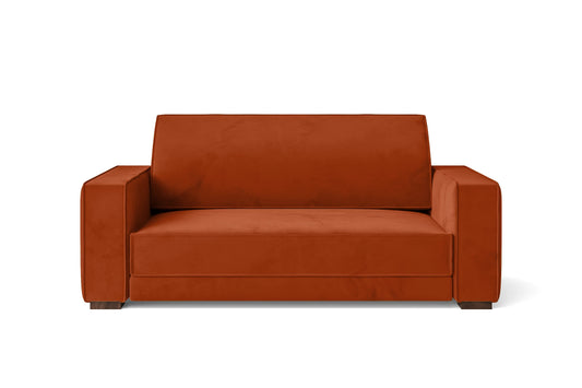 Bolzano 2 Seater Sofa Orange Velvet