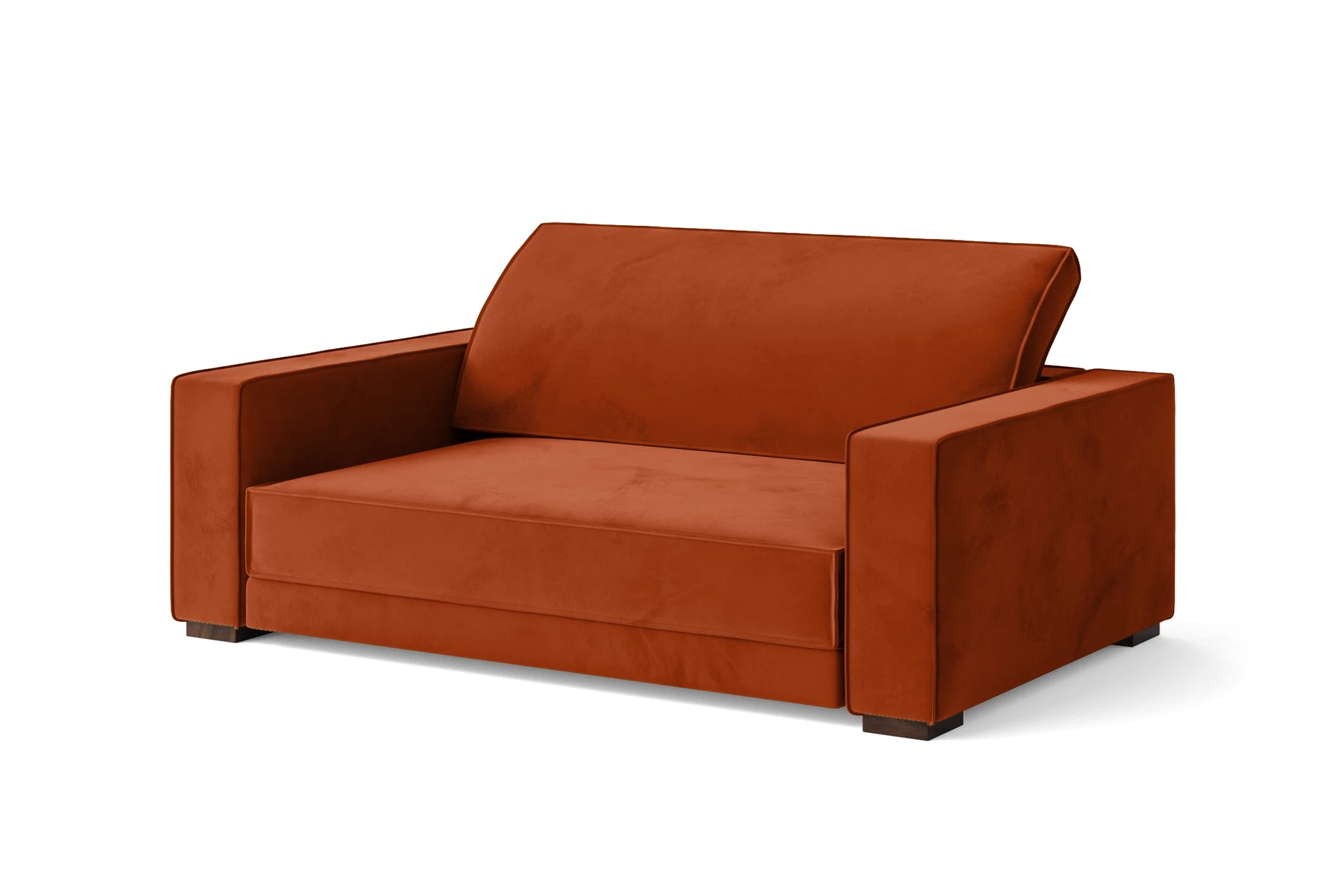 Bolzano 2 Seater Sofa Orange Velvet