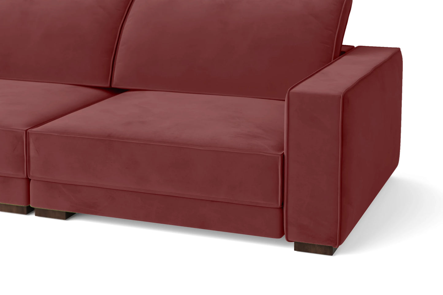 Bolzano 2 Seater Sofa Pink Velvet