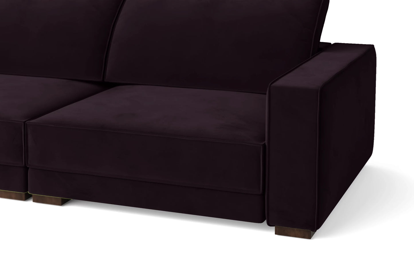 Bolzano 2 Seater Sofa Purple Velvet