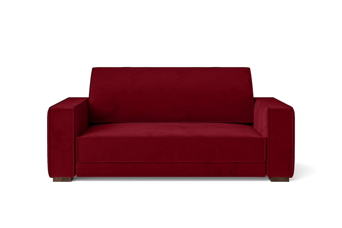 Bolzano 2 Seater Sofa Red Velvet