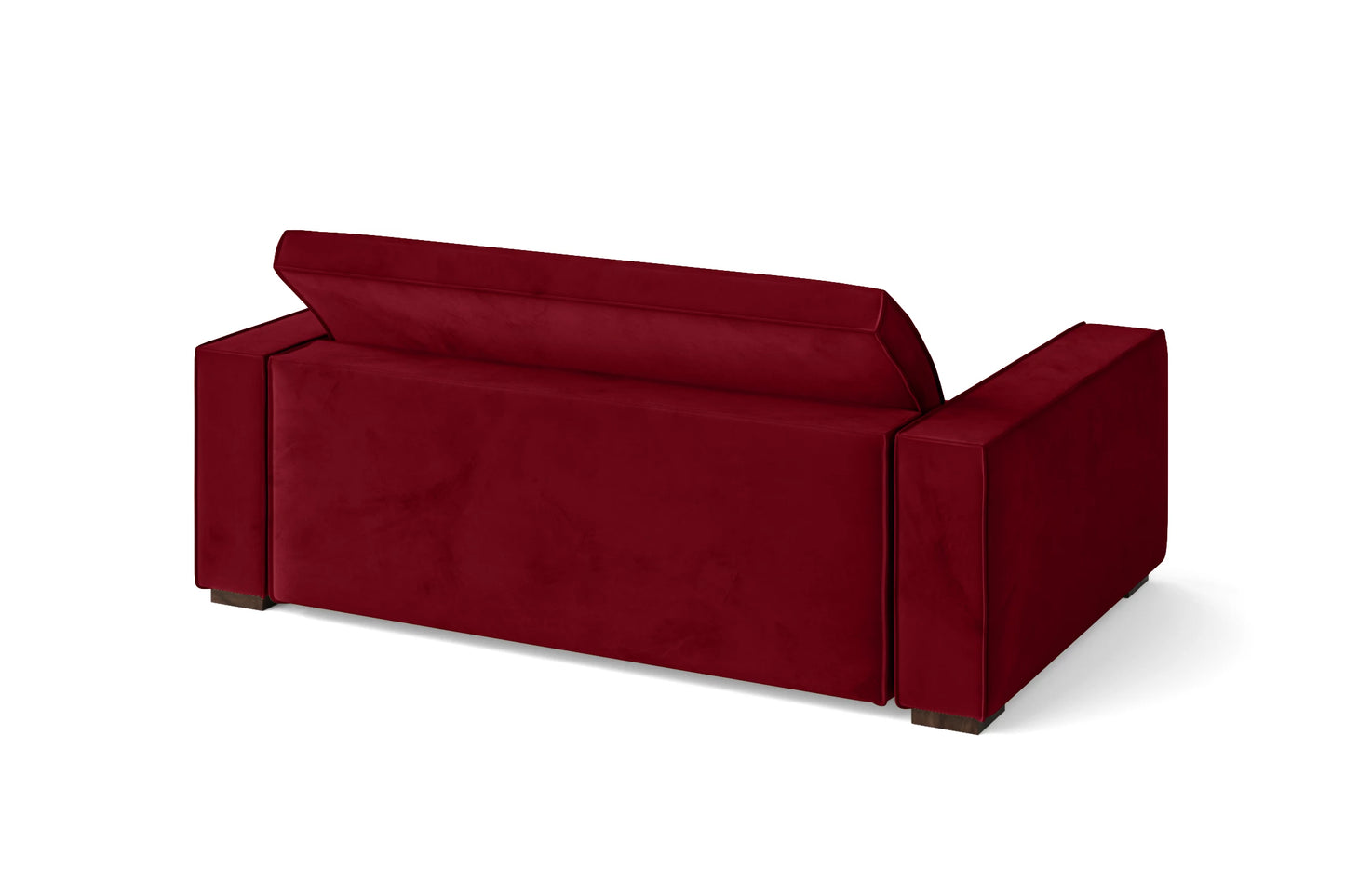 Bolzano 2 Seater Sofa Red Velvet