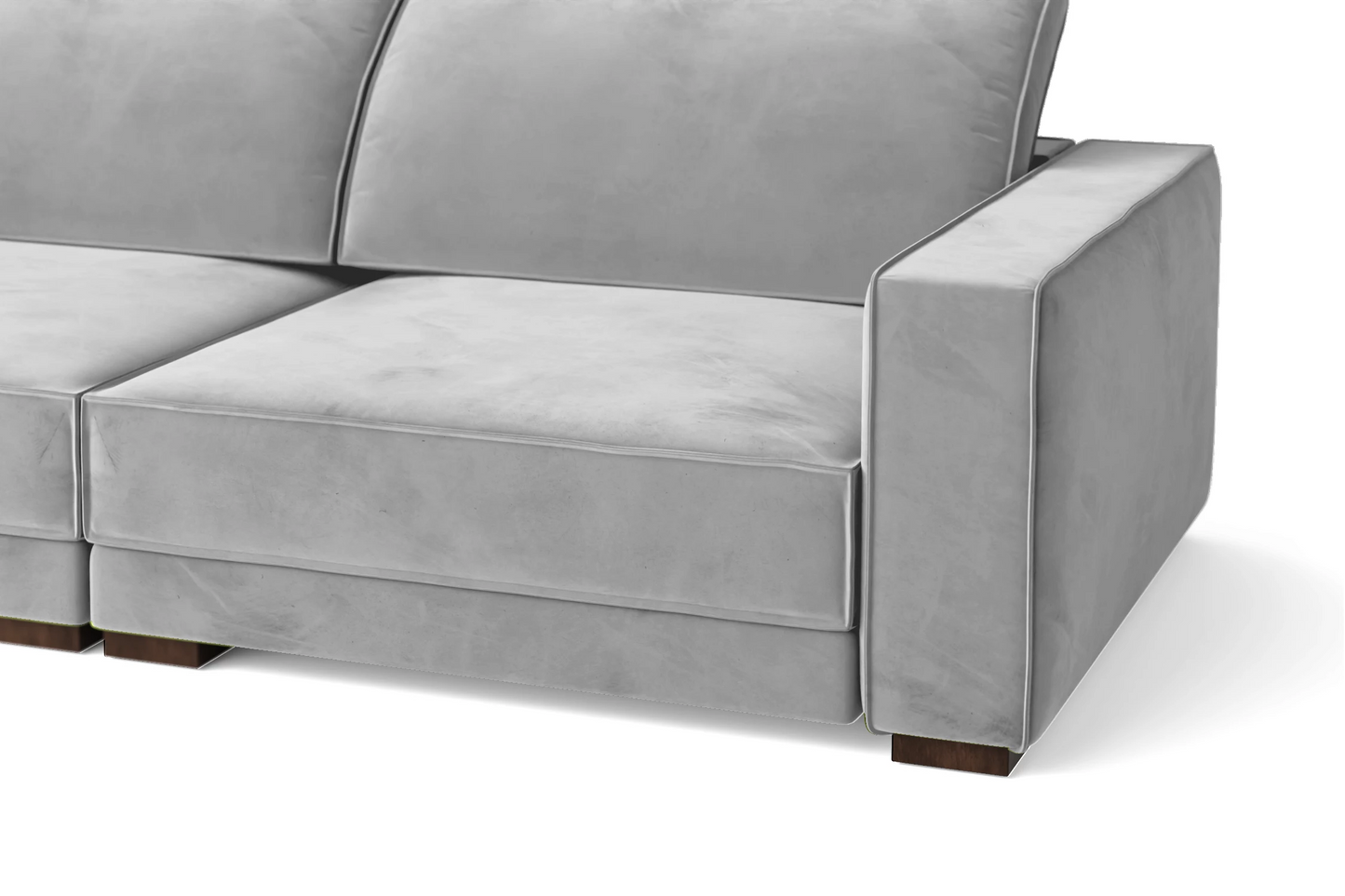 Bolzano 2 Seater Sofa White Velvet