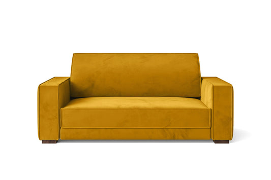 Bolzano 2 Seater Sofa Yellow Velvet