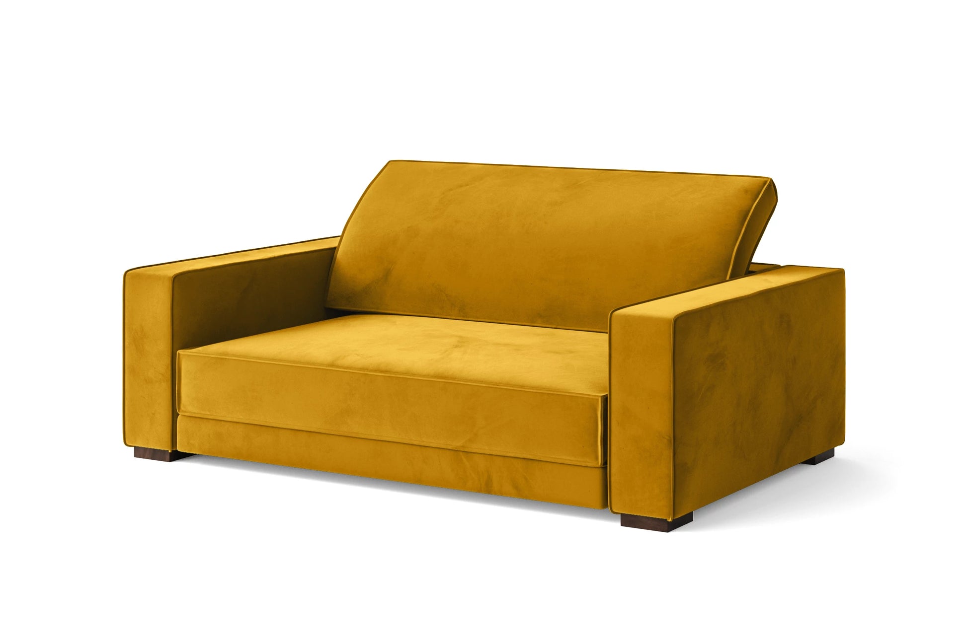 Bolzano 2 Seater Sofa Yellow Velvet