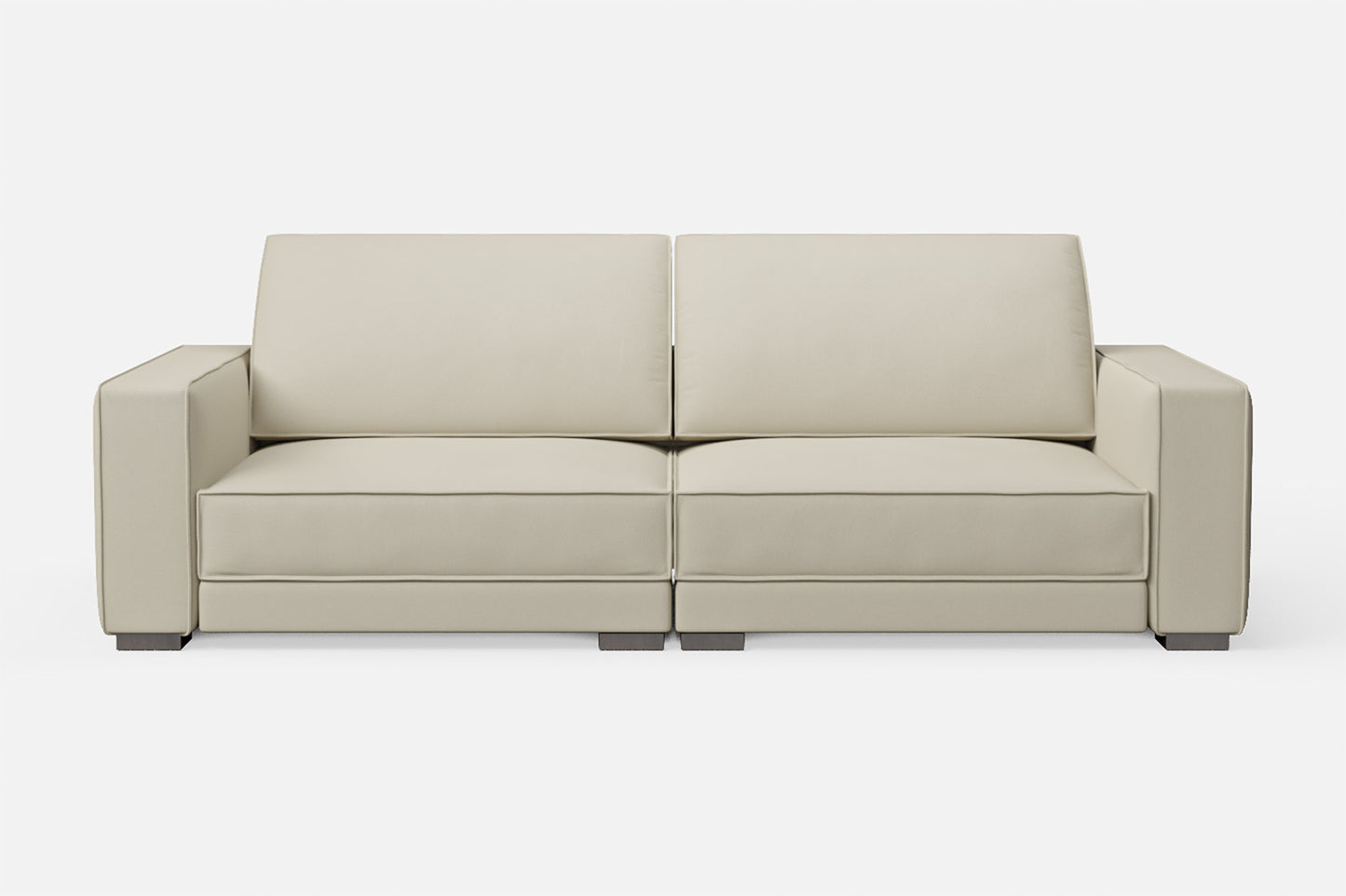 Bolzano 3 Seater Sofa Cream Leather