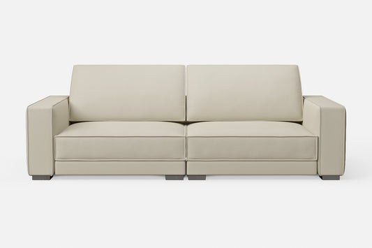 Bolzano 3 Seater Sofa Cream Leather