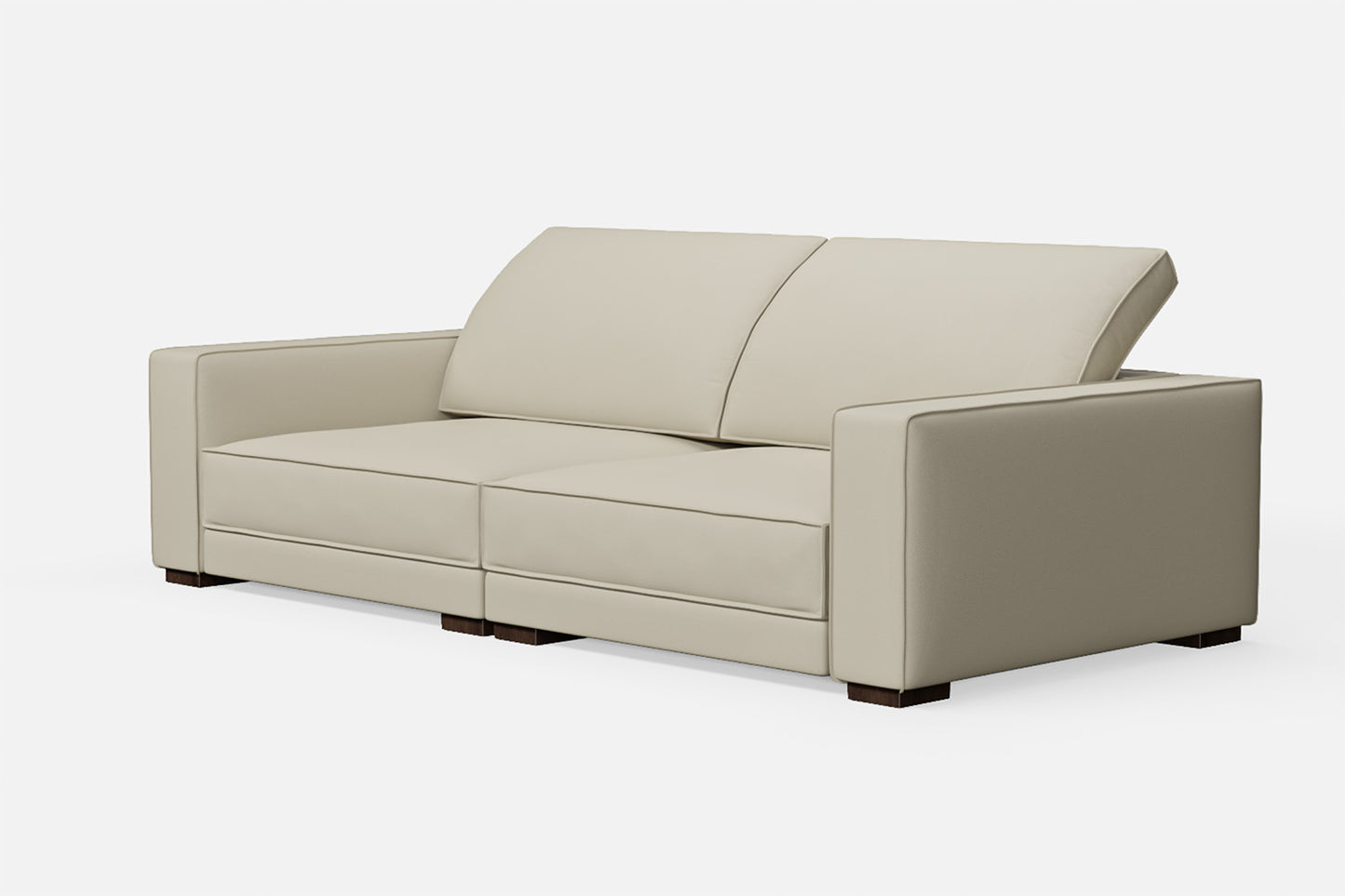 Bolzano 3 Seater Sofa Cream Leather