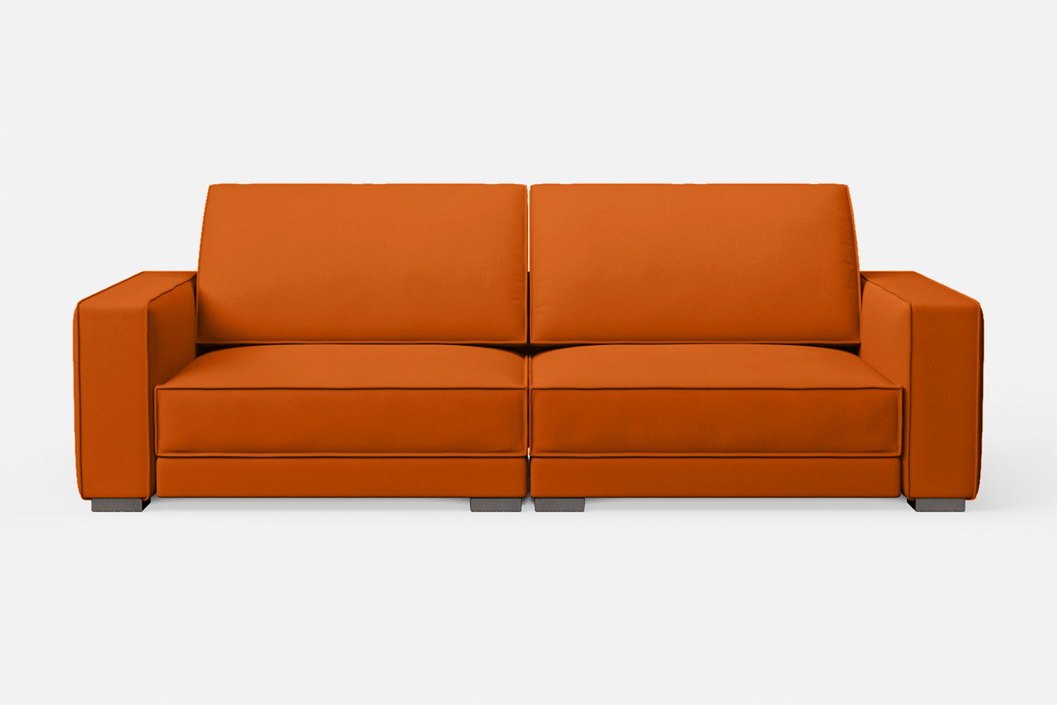 Bolzano 3 Seater Sofa Orange Leather