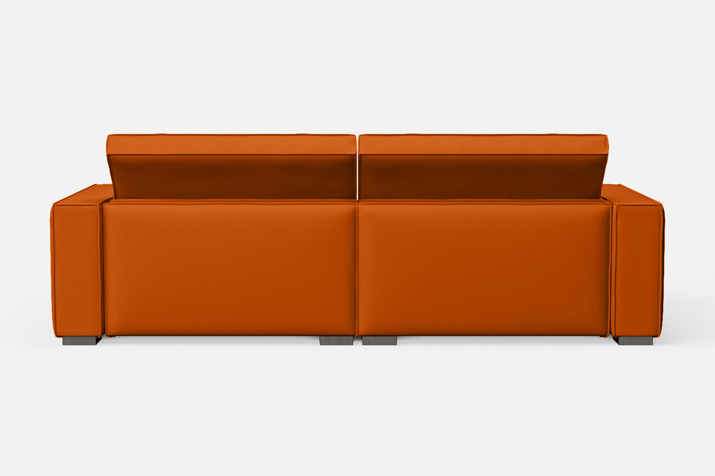 Bolzano 3 Seater Sofa Orange Leather