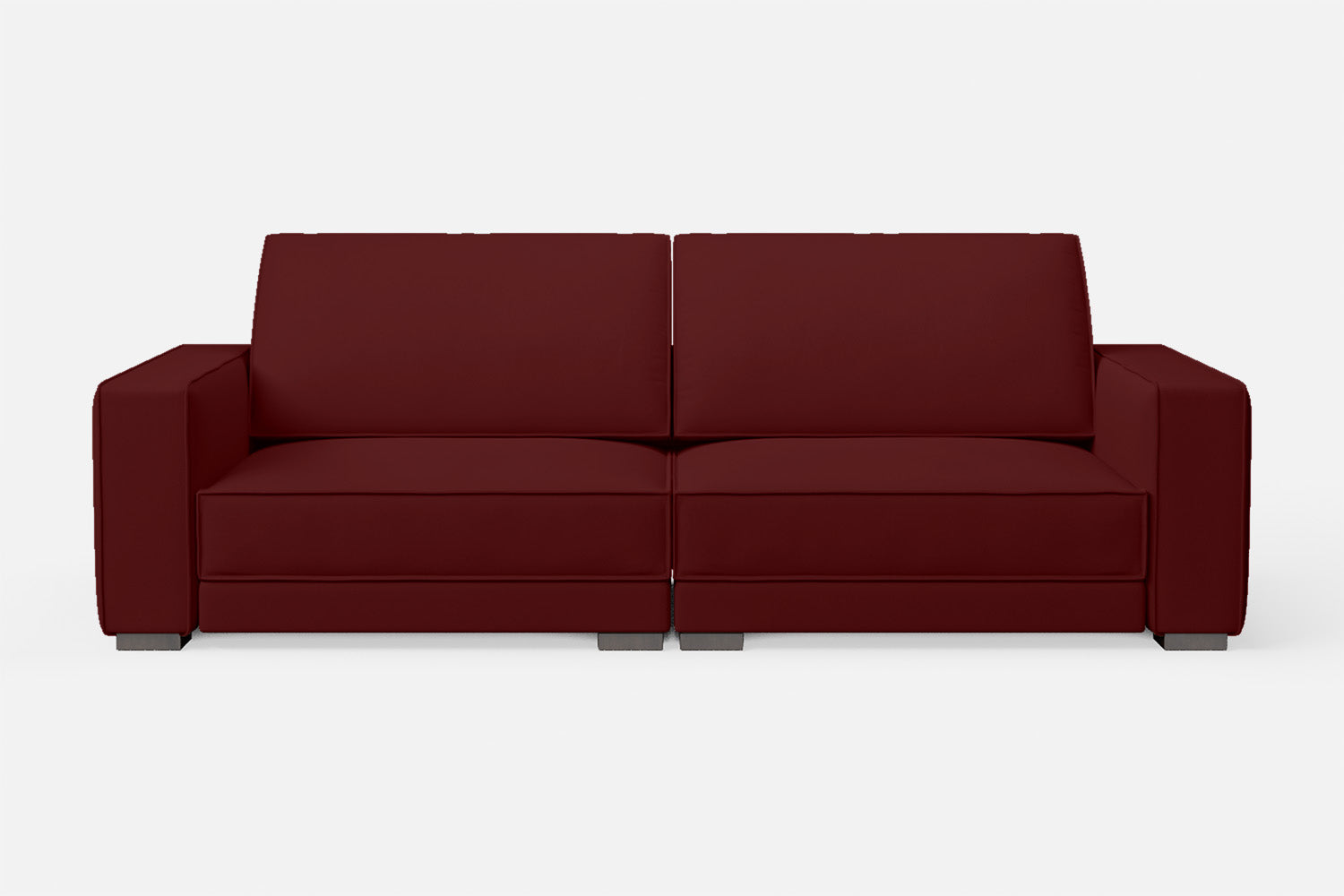 Bolzano 3 Seater Sofa Red Leather