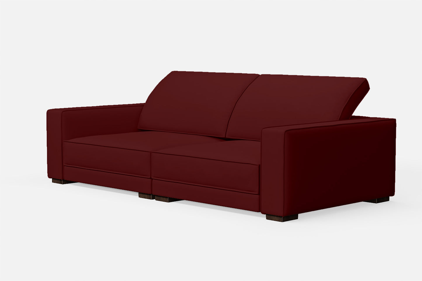 Bolzano 3 Seater Sofa Red Leather