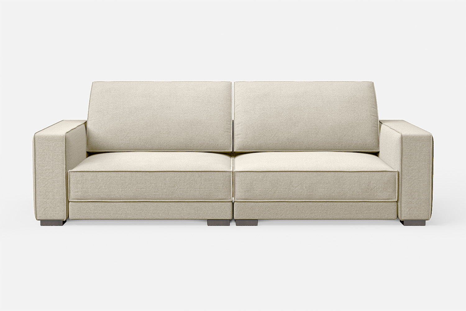 Bolzano 3 Seater Sofa Cream Linen Fabric