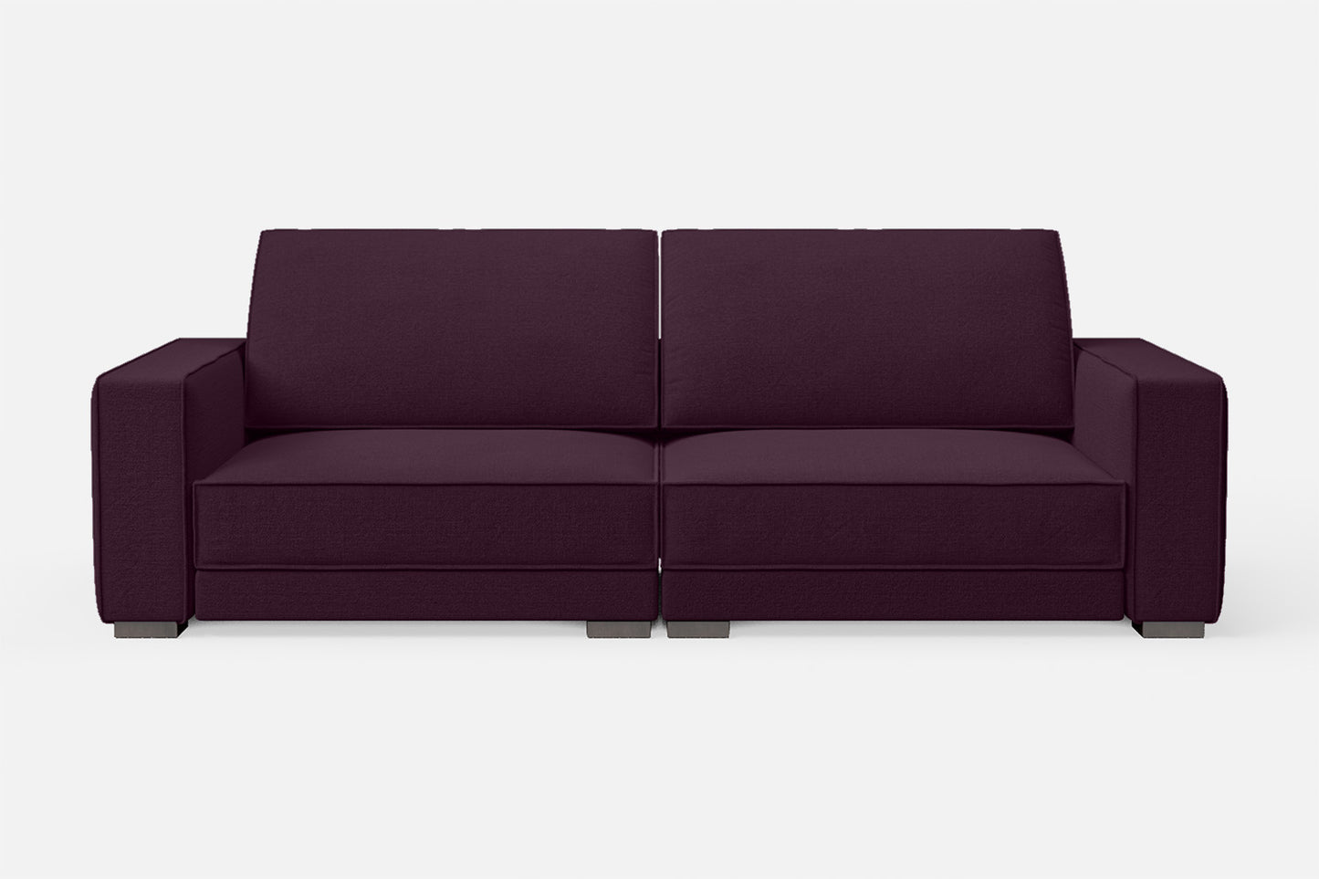 Bolzano 3 Seater Sofa Purple Linen Fabric