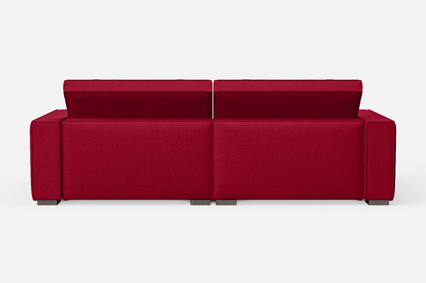 Bolzano 3 Seater Sofa Red Linen Fabric